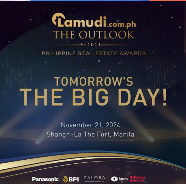 Lamudi.com.ph The Outlook 2024 Philippine Real Estate Awards creative reading Tomorrow's The Big Day