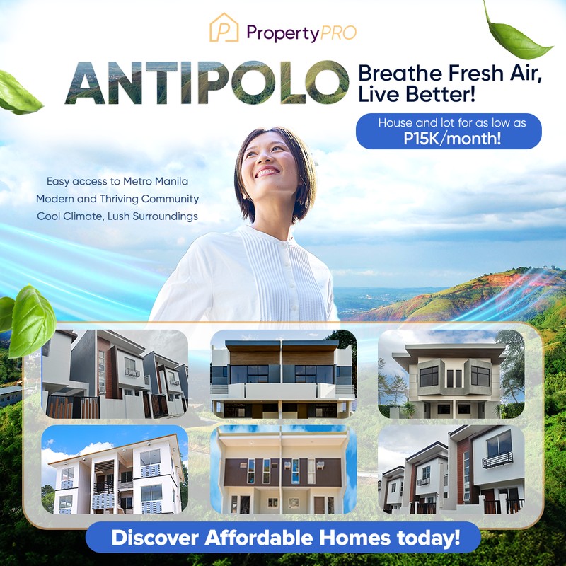 PropertyPRO Antipolo creative reading Breathe Fresh Air, Live Better with house thumbnails