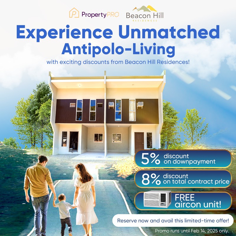 PropertyPRO and Beacon Hill Residences creative offering discounts on downpayment and contract price